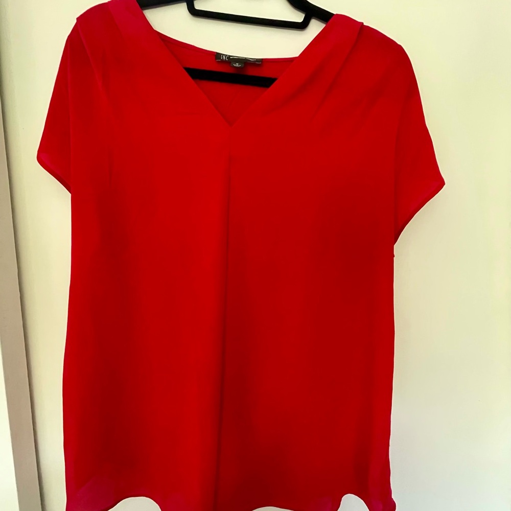 Light Weight Red Women's Top